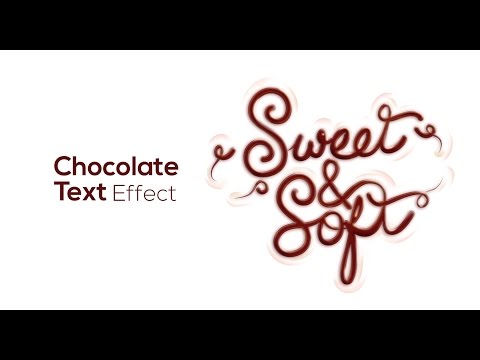 Chocolate Text Effect - Adobe Illustrator/Photoshop