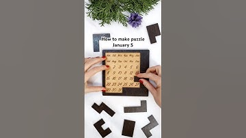 How to make puzzle January 5🥸 #puzzle #calendarpuzzle #adventcalendar #custompuzzle #woodenpuzzle
