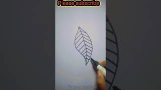 How to draw a green leaf #shortsfeed #viral #new #easy #shorts