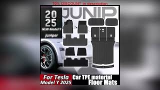 A must-have product! Car Trunk Mats For New Tesla Model Y 2025 Juniper TPE Floor Mats & Cargo Line