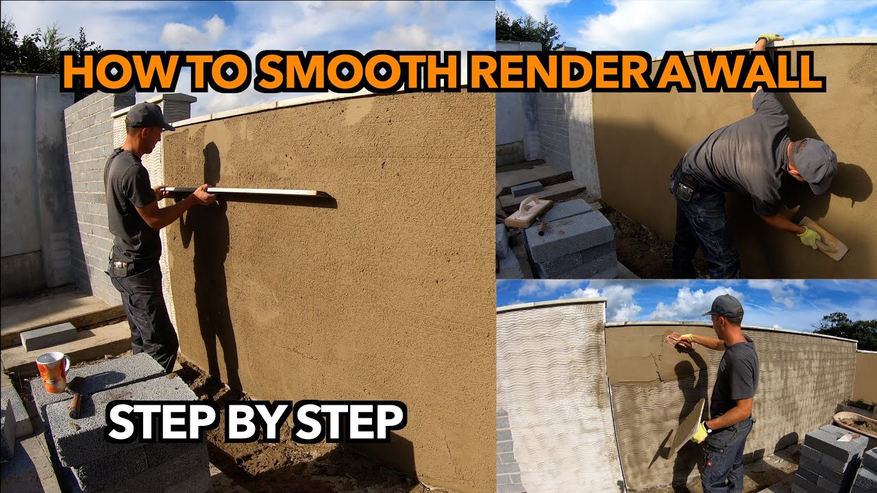 how-to-smooth-plaster-exterior-wall-youtube