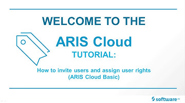 ARIS Cloud Tutorial: How to invite users and assign user rights (ARIS Cloud Basic)