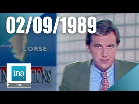 Image du reportage 20h Antenne 2 du 2 septembre 1989 : Inondations en Corse | Archive INA (INA Actu)