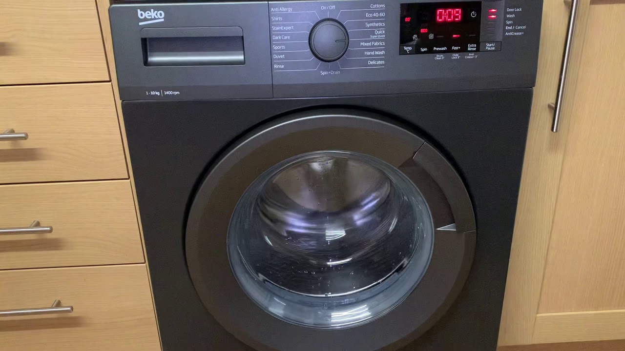 Beko WTK104121A Washing Machine Quick 60° First Intermediate Spin