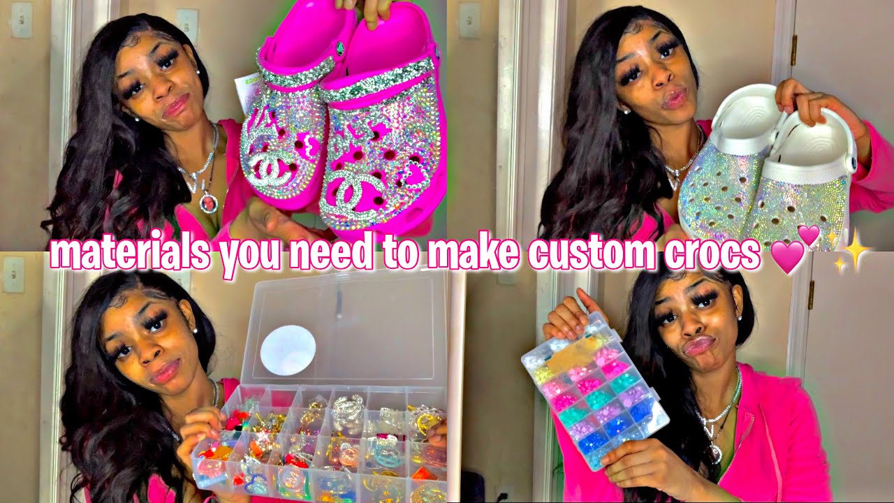 All of the materials you need to make custom crocs 💕 - YouTube