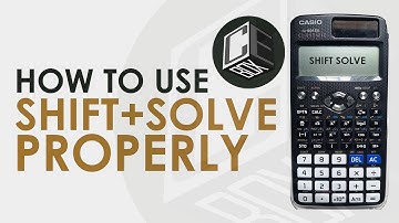 How to Use Shift+Solve in Calculator (PH)