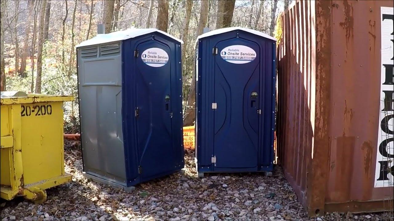 Porta Potty Review New Year's Day 2023 Double! Greenway Construction Raleigh, NC Jan. 1
