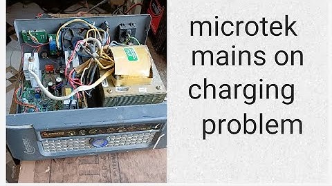 microtek inverter mains on problem and battery charging problem #new