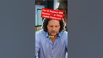 Can AI Replace IBM Maximo®️ or Other CMMS Platforms?