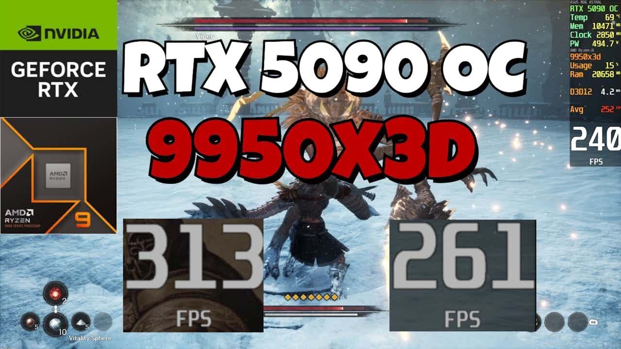 RTX 5090 & Ryzen 9 9950x3d 4K Ultra Ray Tracing Gameplay - The first ...