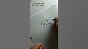 How to write BLESSY in bubble letters #shorts #tutorial #fyp