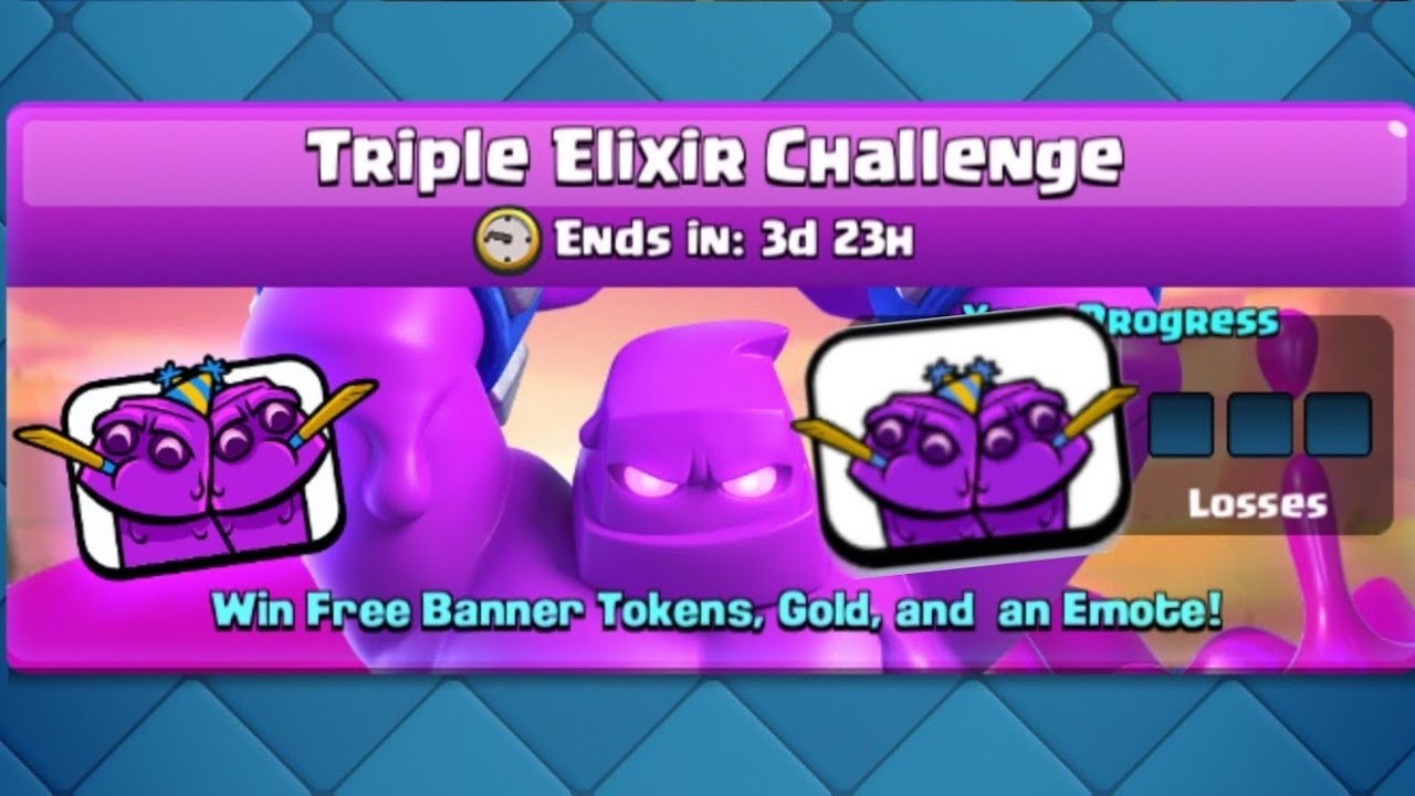 Best deck triple elixir challenge, triple Elixir Challenge, deck triple eli...