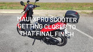 Maui Xpro scooter getting closer to that final finish