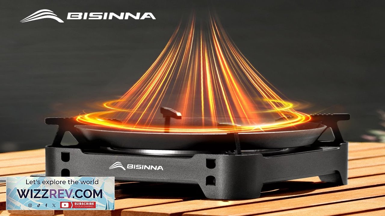 BISINNA Camping Gas Stove 3600W High power Infrared Card Stove Portable Lightweight Split