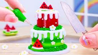 🍉 Yummy Miniature Watermelon Cake Decorating | Perfect Tiny Fruit Dessert Recipe By Mini Tasty by Mini Tasty 74,103 views 11 months ago 11 minutes, 37 seconds