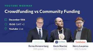 Live Webinar | Crowdfunding vs Community Funding