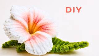 DIY Hawaiian Flower with Pipe Cleaners 🌸 Plumeria Tutorial