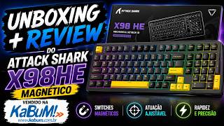 Attack Shark X98 HE Magnético Vendido na KABUM Review Rápida + Software 