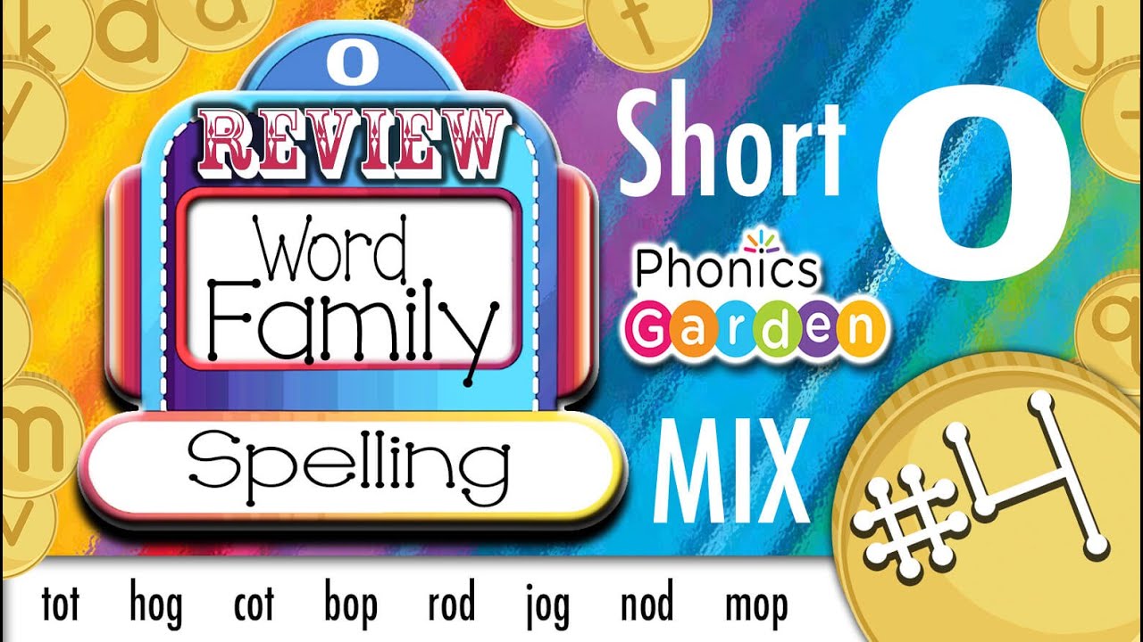 CVC | Short Vowel O | MIX 4 | Word Family | Slot Machine Spelling