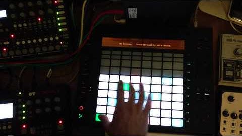 Analog 4 Arpegiator - Forced Sync experiment for live usage. SUCESS!