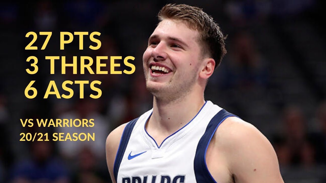 Luka Doncic 27 Pts 3 Threes 6 Asts 6 Rebs Highlights vs Golden State ...