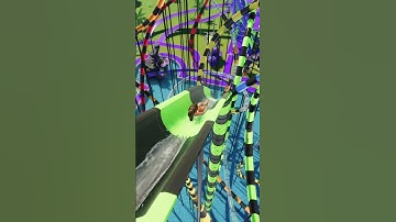 Green Venom Water Slide - Planet Coaster 2 #waterslide #waterpark #planetcoaster2