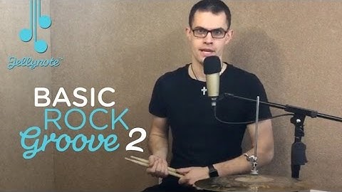 Basic Rock Groove 2 - Easy Drum Tutorial (Jellynote Lesson)