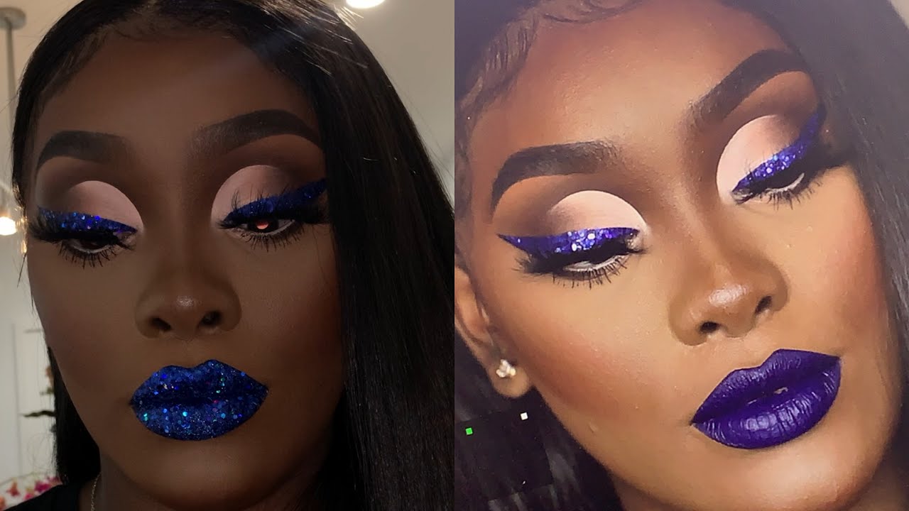 FEELING BLUE | GLITTER WING LINER | BOLD MAKEUP
