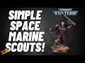 How to paint space marine scouts for kill team salvation or warhammer 40k 40k