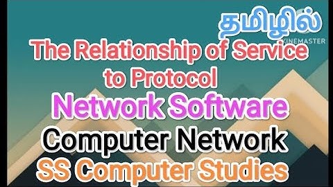 The Relationship of Service to Protocol | network software | computer networks in tamil
