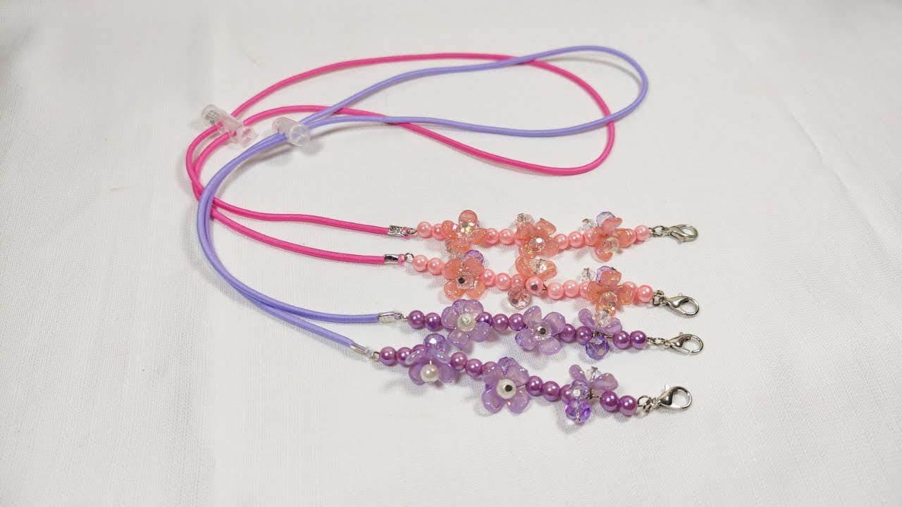 make flower pearl mask connector