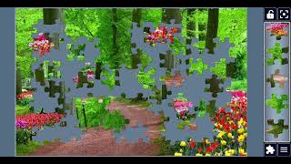 🧩 Park in The Spring Tulips Puzzle Challenge🌷 Beautiful Spring Landscape Jigsaw Puzzle with Relaxing screenshot 5
