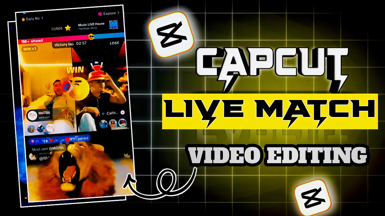 Capcut Live Match Tutorial ||Capcut ma live match video editing krna ka ...
