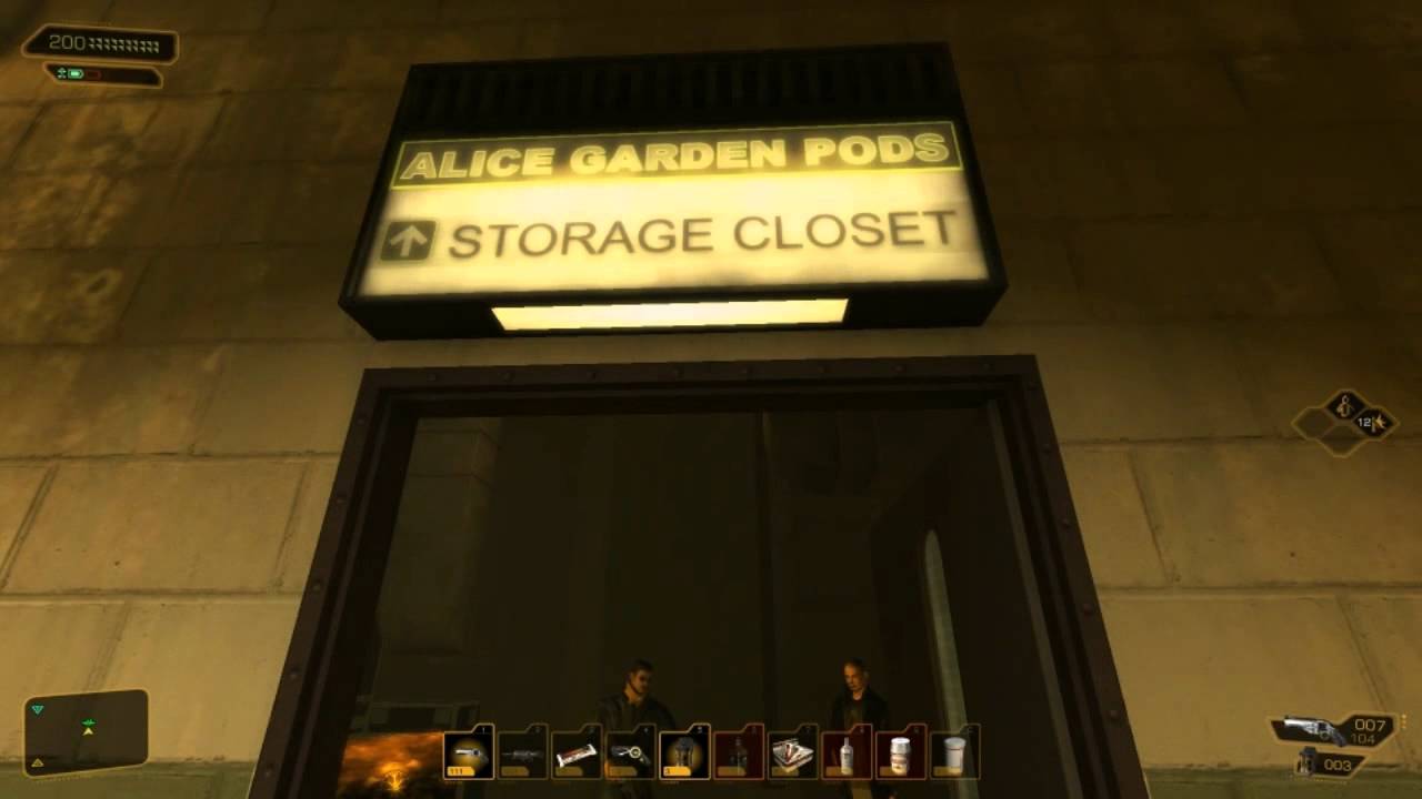 DXHR - Alice Garden Pods weapon vendor