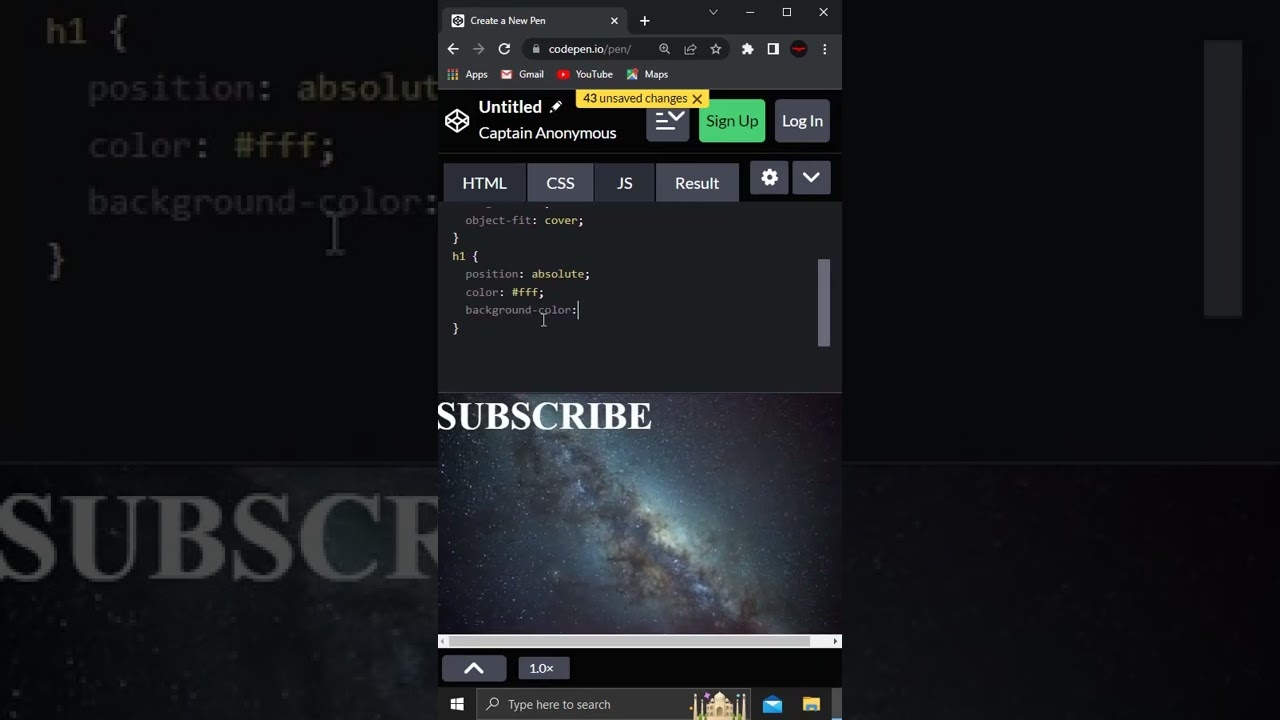 How to add video inside text in less than one minute - HTML & CSS 