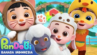 Ada Banyak Hewan di Ternak | Lagu Binatang Anak-anak | Domba Kecil | Super Pandobi Bahasa Indonesia