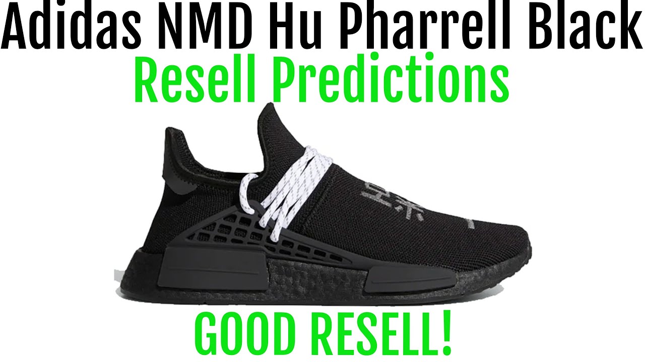 Adidas NMD Hu Pharell Triple Black - Personals! Good Resell! - YouTube