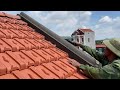 Amazing Construction Technique Of A Shaped Tile Roof