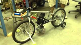 Gyroscopic Stabilization of a Robotic Bicycle