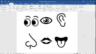 How to insert eyes, ear, nose, mouth and tongue signs in word screenshot 4