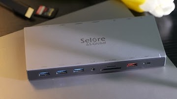 Selore&S-Global Docking Station 15 IN 1 With Dual HDMI