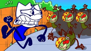 Zombie Pizza: Defeating Bad Habit Monsters | Hilarious Cartoon - ゾンビピザ: 悪い習慣のモンスターを倒す