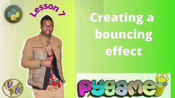 Pygame bouncing effect