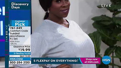 Comfort Code Sueded Microfleece PJ Set