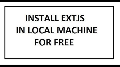 Download ExtJS in your local machine | Nxt Invent Solutions