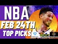 NBA dfs DraftKings Fanduel Prize Picks Friday 2/24/2023