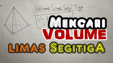 Cara CEPAT mencari VOLUME LIMAS SEGITIGA