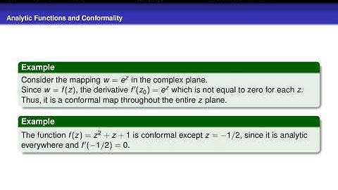 Conformal Mapping (Advance Engineering Mathematics-II, IV Semester)