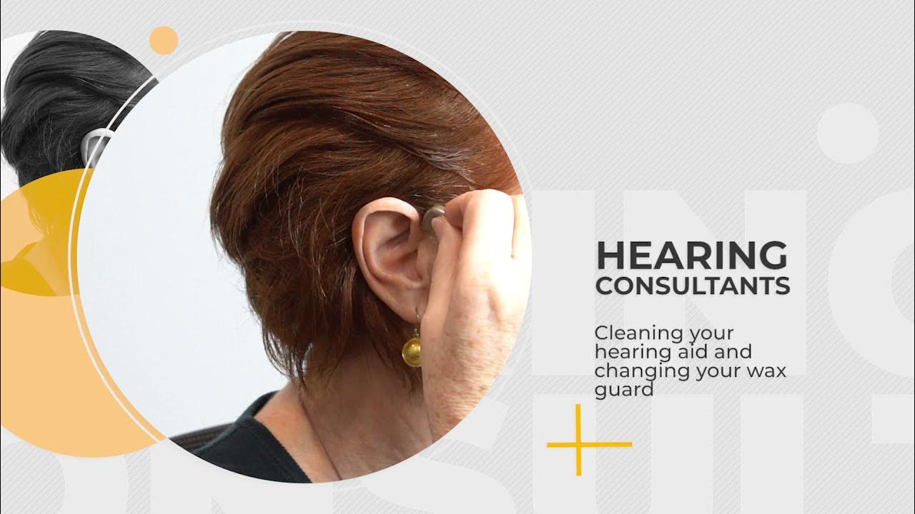 How to Clean a Phonak BTE Hearing Aid & Install a Wax Guard YouTube