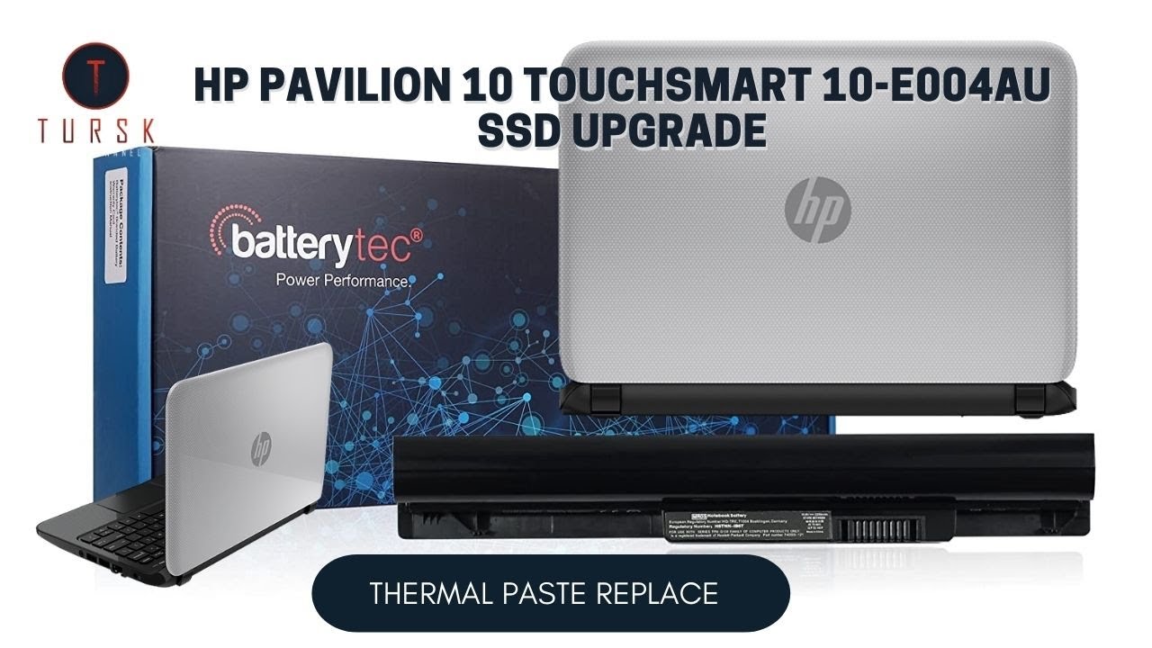 HP Pavilion 10 TouchSmart 10-e004au SSD upgrade and thermal paste replace